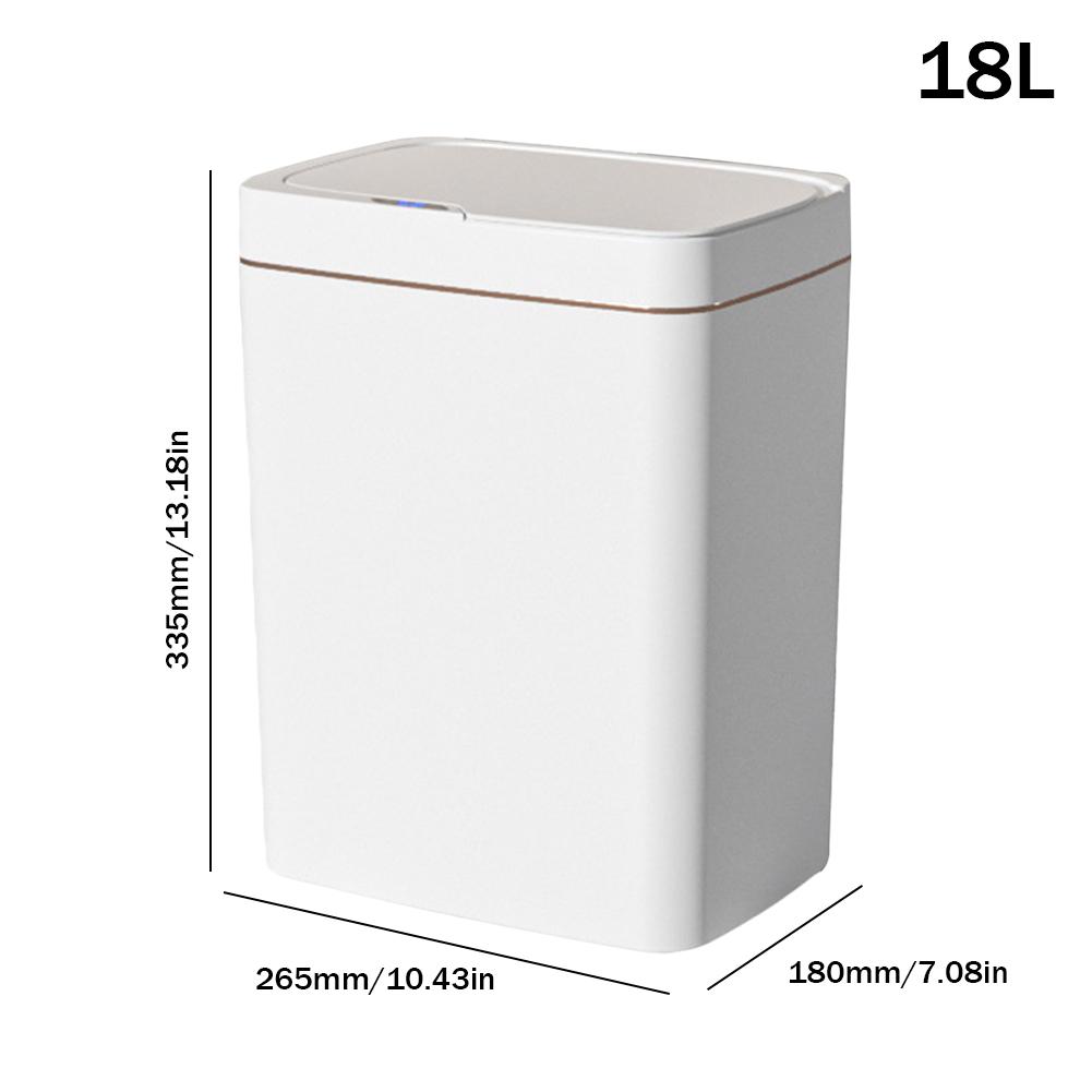 Berührungsloser Schmaler Smart Sensor Mülleimer Smart Home 15/18L Automatisches Absacken Elektronischer Mülleimer Smart Badezimmer Mülleimer Battery Type