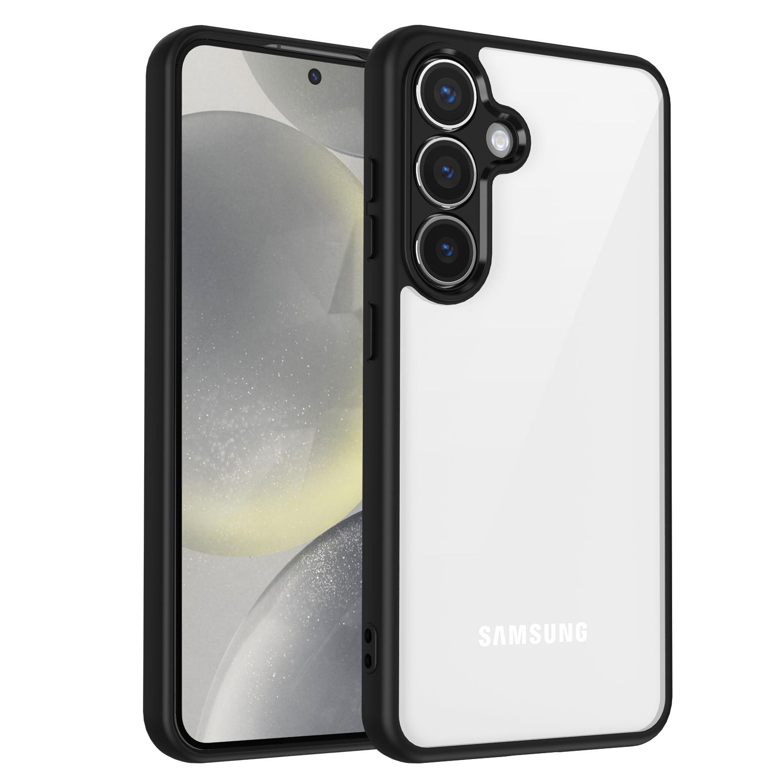 Armor Stoßfestes Transparentes Case für Samsung S24 S25 S23 S22 Ultra Plus FE A56 A36 A55 A54 A53 A14 A35 A34 A16 A15 M55 M54 M35 Hülle Galaxy S24 Ultra gray