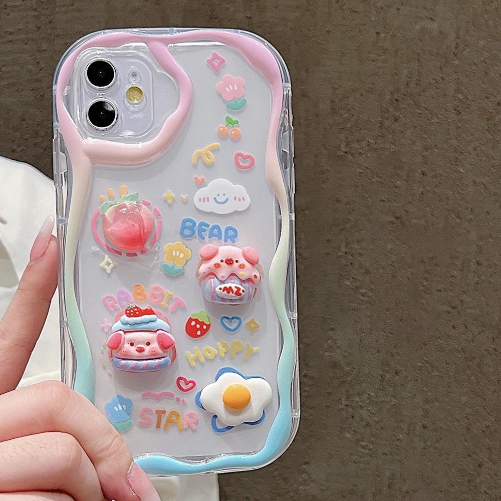 3D Blume Niedliches Schwein Hängekette Weiche Hülle Für iPhone 13 Hülle iPhone 15 14 12 11 Pro Max XR X XS 7 8 Plus SE Schutzhülle For iPhone 12 Pro