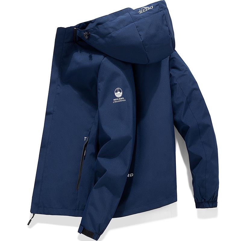 Casual Sports Herbst Winter Herren Kapuzenjacke Warm Dicke Parka Jacke Jugendjacke Trend Herren Warme Jacke Baumwollgefütterte Jacke S blau
