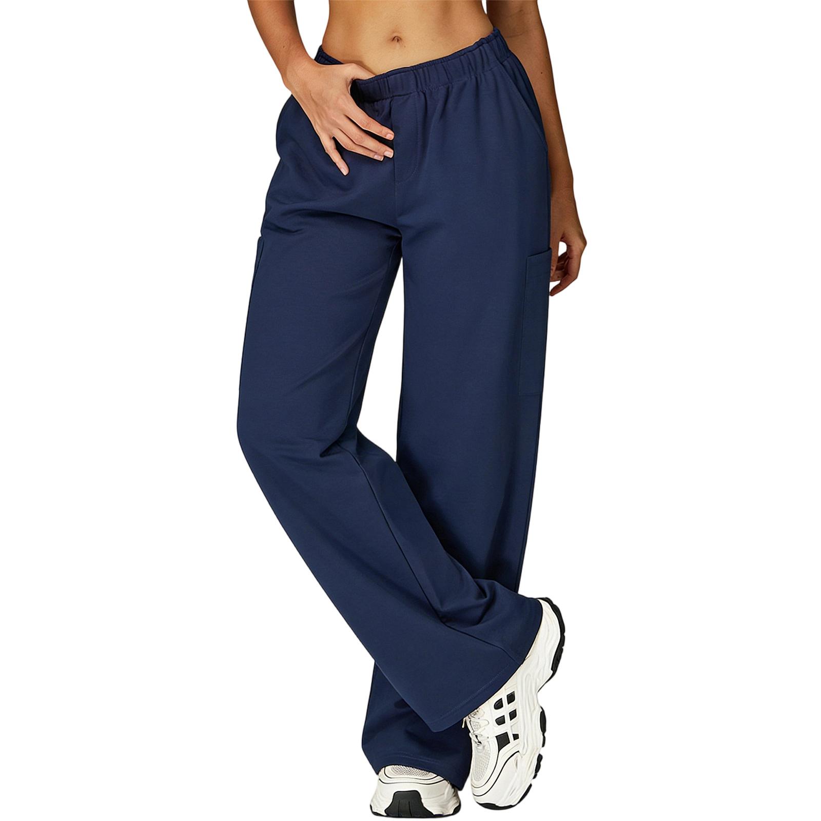 Damen Locker Sitzende Arbeits Hose Mehrere Taschen Medizinische Uniform Hose Bequeme Krankenschwester Pfleger Hose für Arbeitsplatz L