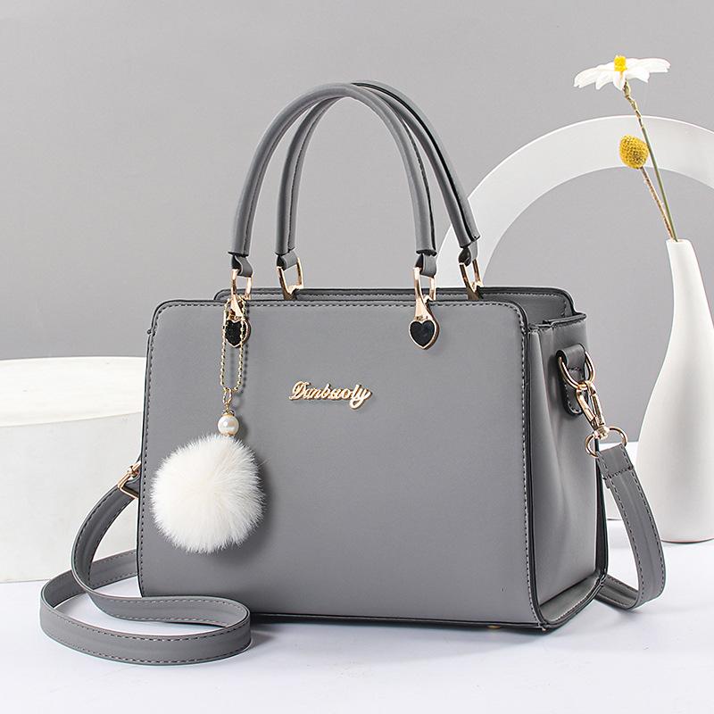 Tasche frauen Tasche 2022 Neue Mode Atmosphäre Diagonal Schulter Tasche frauen Handtasche Tasche 24x13x18cm grau