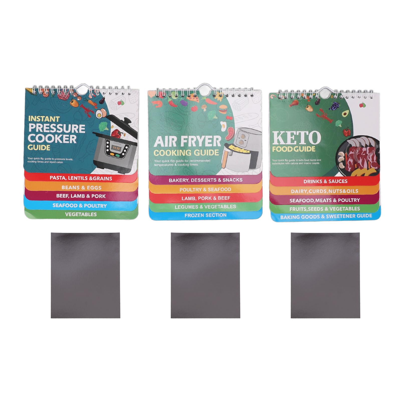 Lebensmittel-Liste Leitfaden Diagramme Wandkalender Stil mit Magneten Kochzeiten-Diagramm für Keto-Diät Druck