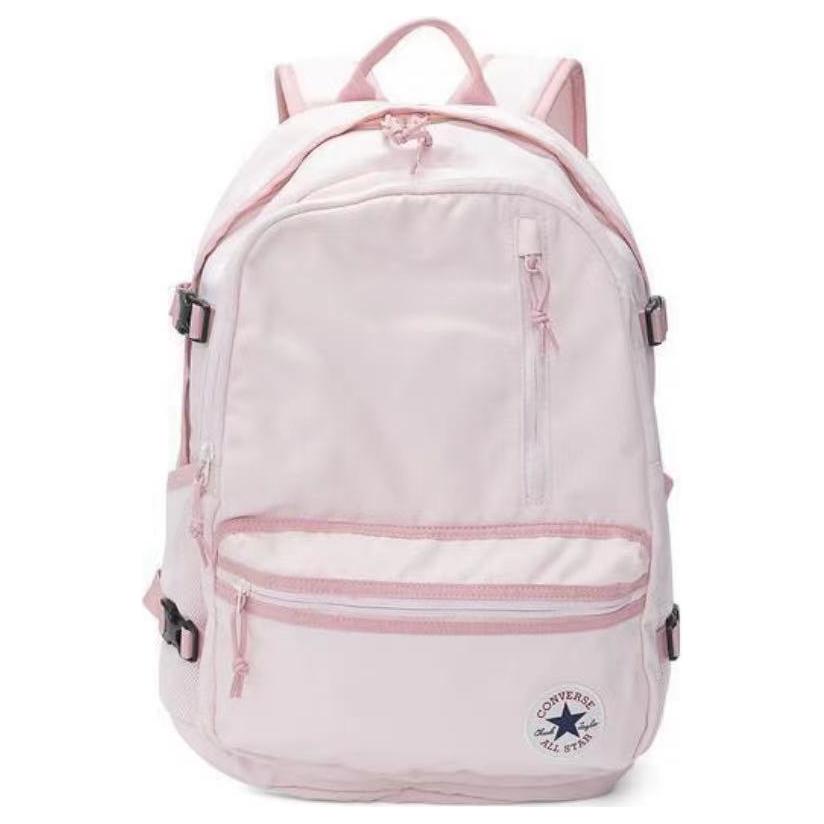 Converse Straight Edge Logo Reißverschluss Polyester Rucksack Unisex Rucksack Rosa 10021138-A15 Pink