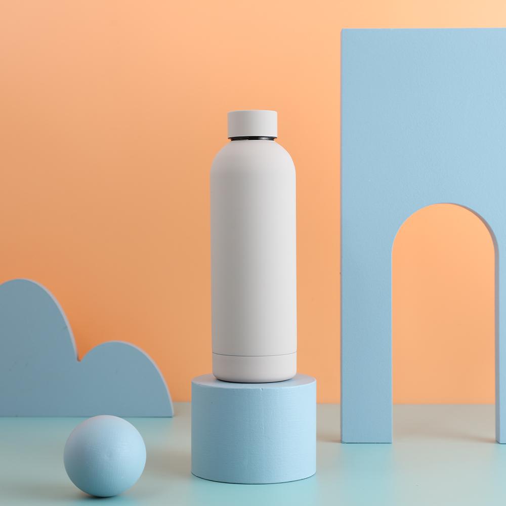 Watersy 500 ML Edelstahl-Thermoskanne mit kleiner Öffnung, Sport-Wasserkocher, hält den Thermobecher kalt, tragbarer isolierter Becher, Wasserkocher fürs Fitnessstudio 500ml