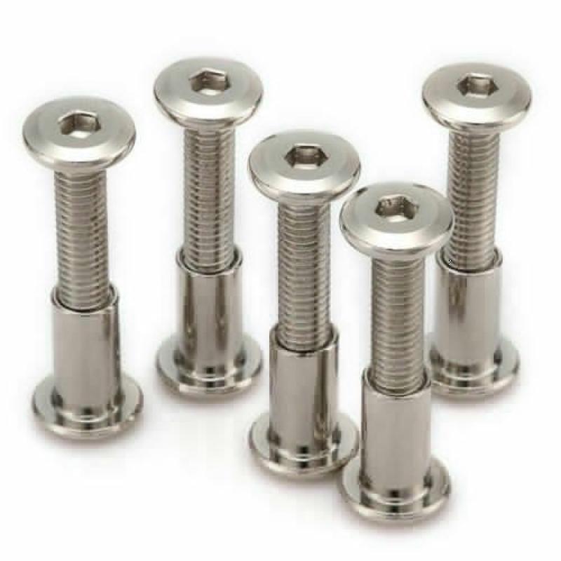 M6 Rundkopf-Nickel-Überzugsmuttern-Schraube 10mm - 80mm für Möbel-Verbindungsstück M6x30mm