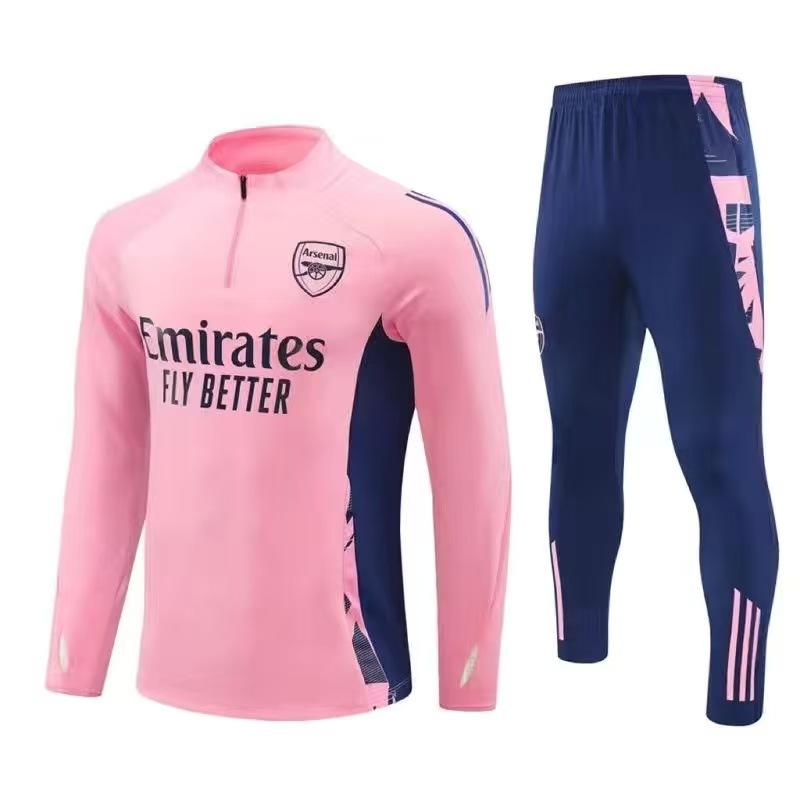 Herbst und Winter Heißes Manchester United Trainings Trikot Arsenal Langarm Halber Reißverschluss Fußball Trikot Kinder Anzug Erwachsenen Anzug XXL（195-210）cm