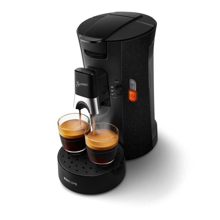 Philips CSA240/21 SENSEO SELECT Pad-Kaffeemaschine, Intensity Plus, Geschmacksverstärker, Crema Plus, 1 bis 2 Tassen, ECO