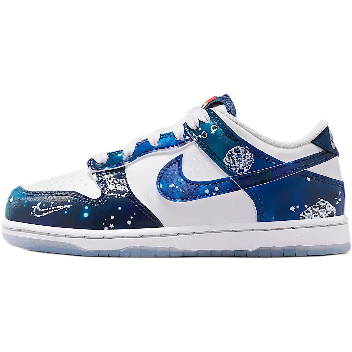 LEGO x Nike Dunk Low PS Galaxy Kinder-Sneakers Blau Weiß Brave-Blue IM1447-100 28