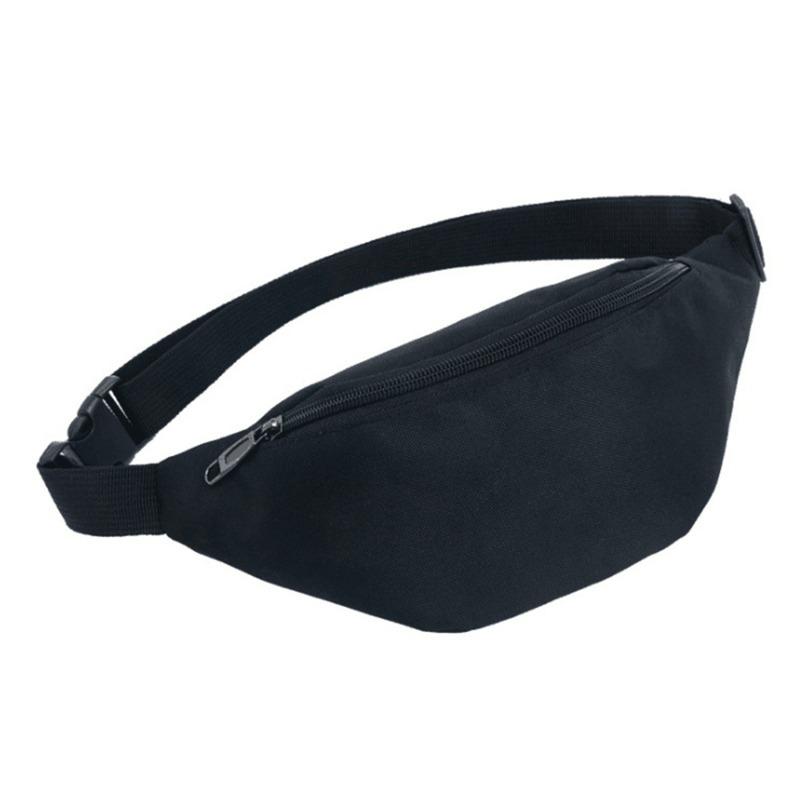 Gürteltasche für Männer und Frauen, Bauchtasche, wasserdicht, Lauf-Bauchtasche, Banane, männlich, Damen, Po, Hüfttasche, Sport-Gürteltasche, Seite schwarz