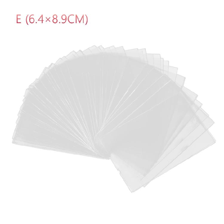 100 Stück/Set Kartenhüllen PVC-Kartenhülle Baseballkartenhülle Sammelkartenhülle 6.4x8.9CM