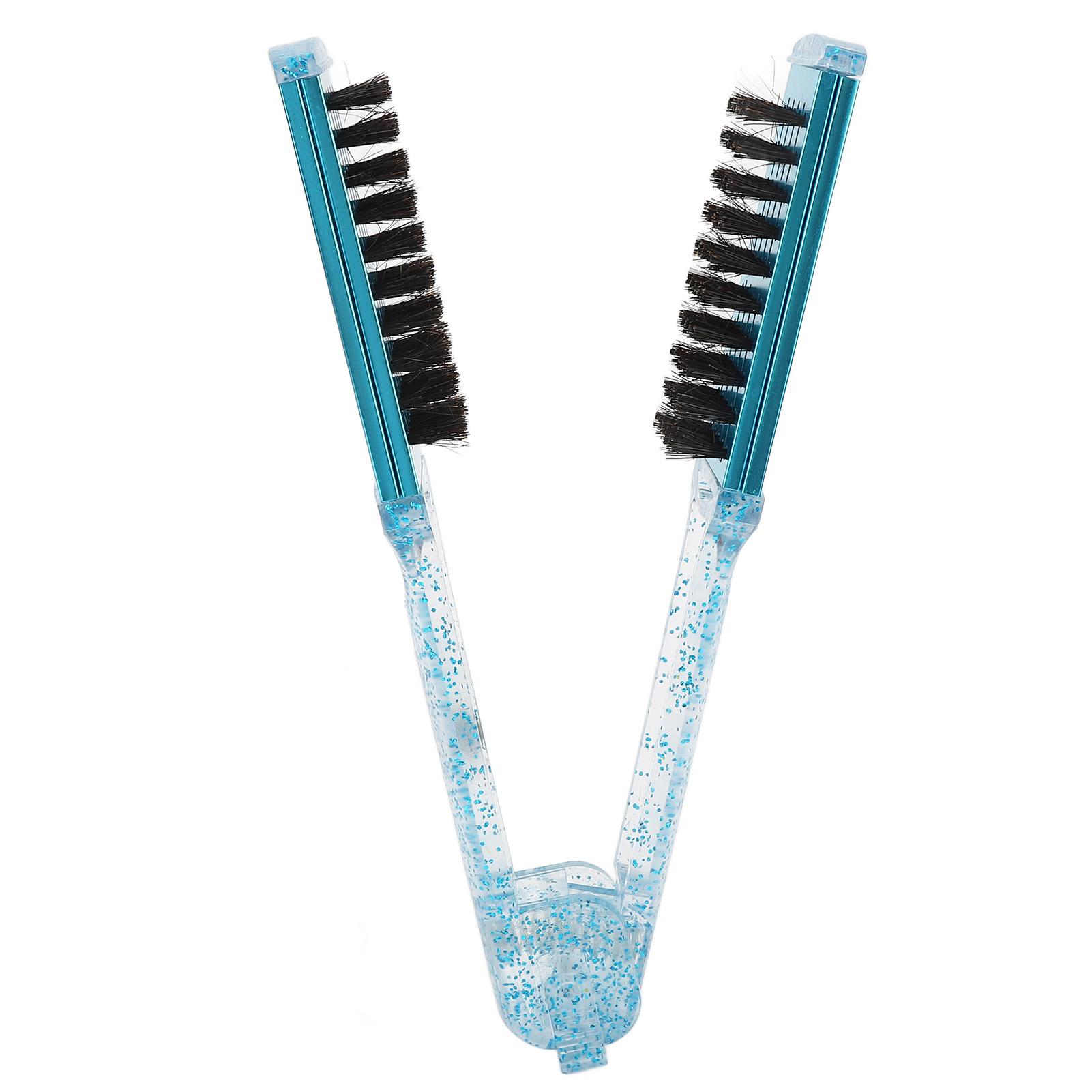 Haarglätter-Klemmbürste, exquisites doppelseitiges Haarglättungsschienenkamm-Styling-Tool