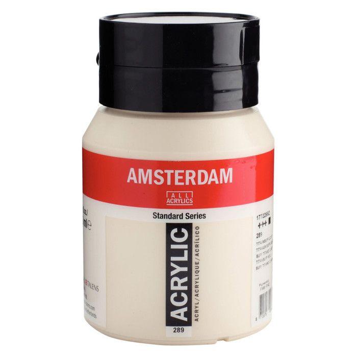 Acrylfarbe - Amsterdam - Titanweiß - 500ml - Lichtecht - Langlebig
