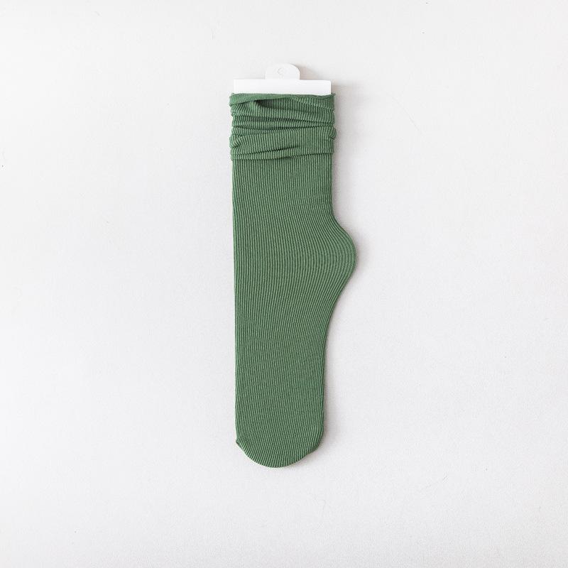 Frauen Damen Eis Seide Socken Sommer Ultra Dünne Kühle Socken Süßigkeiten Süße Atmungsaktive Socken Calcetines De Mujer Femmes Chaussettes dunkelgrüne