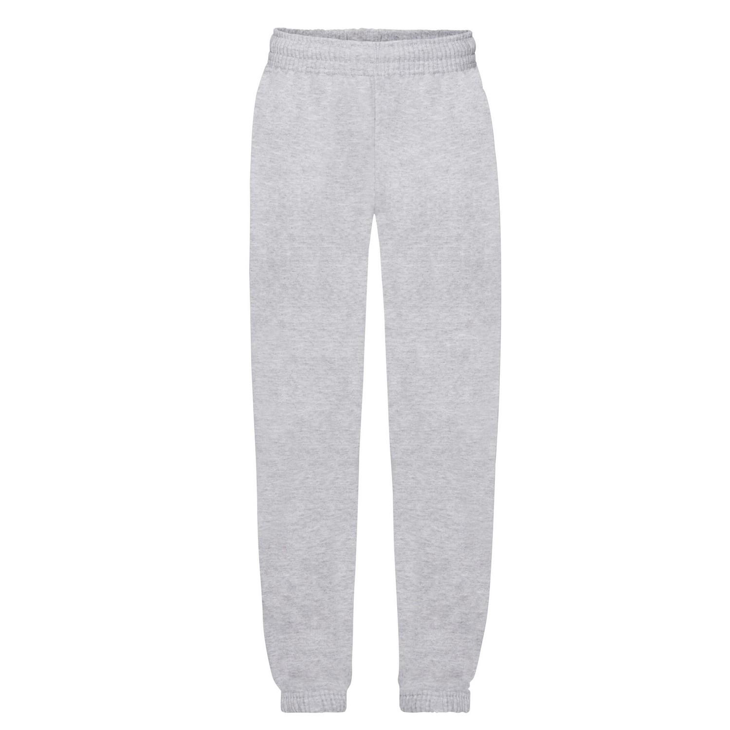 Fruit of the Loom Kinder/Kinder Premium Heather Jogginghosen 12-13 grau