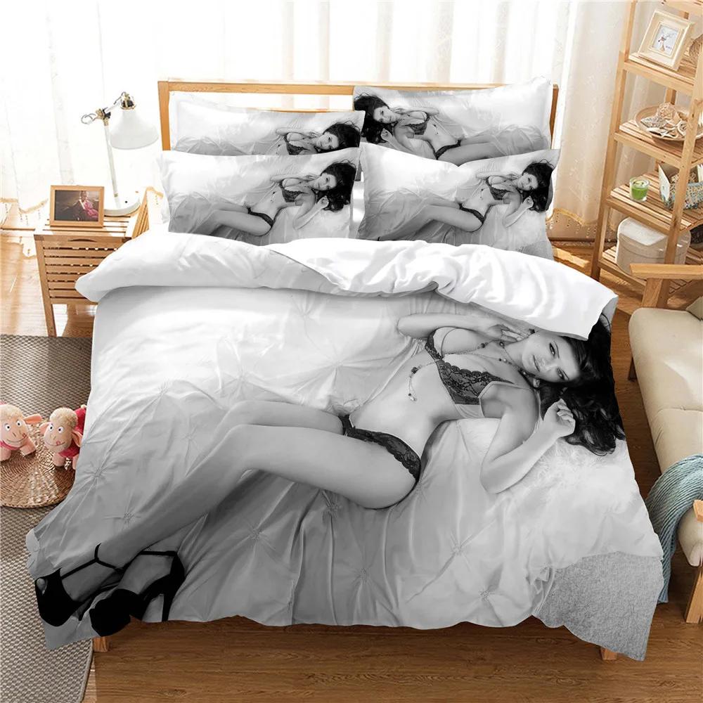 3D Cartoon Bettwäsche Set Queen Bettwäsche Bettbezug Set Bettwäsche Set Bettbezug Baumwolle Queen Schlafzimmer Bettbezug Set Bett Set Bettwäsche US Twin(172x218cm)