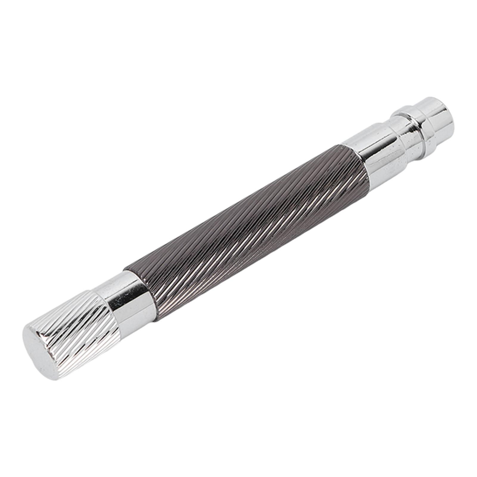 Sicherheit Herrenrasierer Griff Metall Ersatz Manueller Rasierer Griff Retro Rasierer GriffSchwarz schwarz