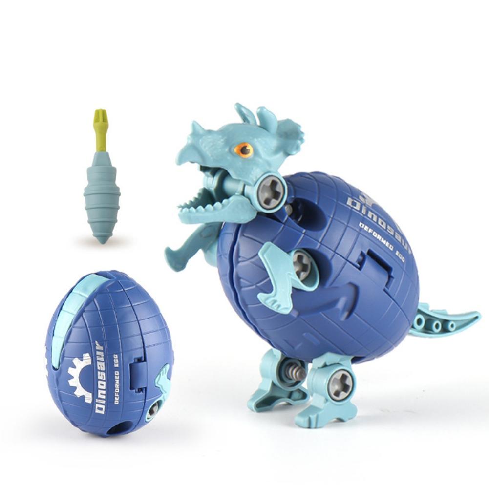 Verformung Zerlegte Dinosaurier-Eier Eltern-Kind-Interaktives Dinosaurier-Spielzeug-Ei-Set Dinosaurier-Spielzeug Zusammengebautes Spielzeug 12*6*5cm blau