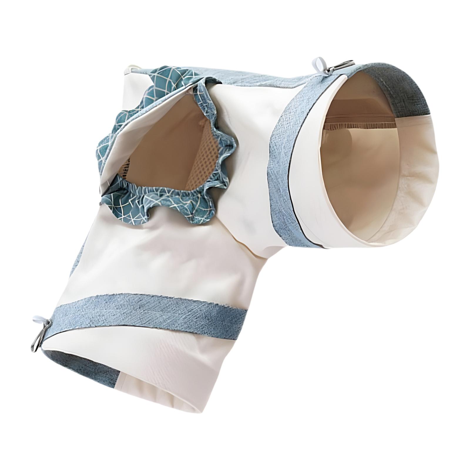 Hängender Kleintiertunnel Spielzeug für Hamster Gleithörnchen Frettchen Igel Atmungsaktives Wasserdichtes Tuch Umweltfreundlich L blau