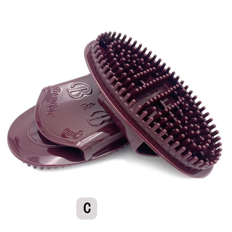 Körpermassagegerät-Bürste Gua Sha Schabebrett Massagebürste Schaber Anti-Cellulite Abnehmen Entspannendes Peeling-Massagegerät C kaffeebraun