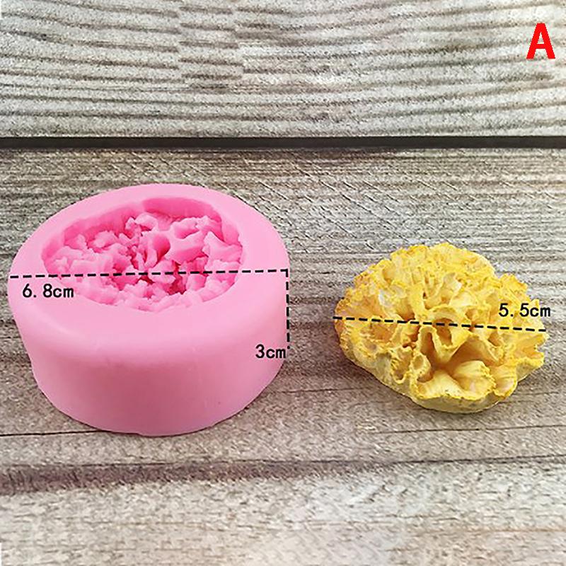 Silikon-Backform, Schokoladen-Seifenherstellungswerkzeuge, Kerzenform, geprägte Blumenblüte, Aromatherapie, Süßigkeiten, handgefertigte Hochzeitsdekoration