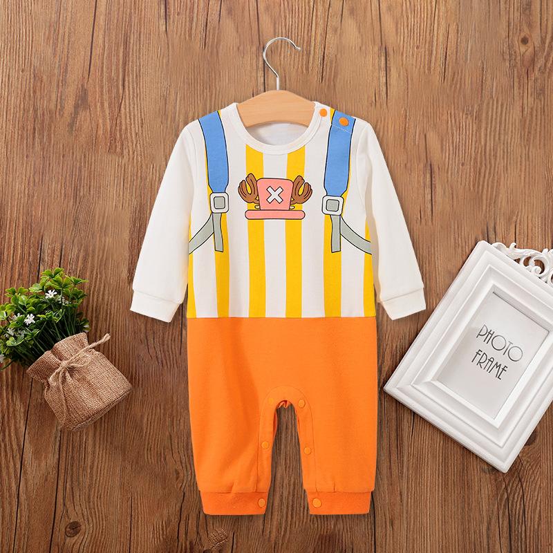 Demon Slayer Cosplay Kostüm Baby Kleidung Kinder Cartoon Anime Strampler Junge Mädchen Chrismats Halloween Baby Cosplay Colthes Säugling Baby Overall Overalls 73cm multi