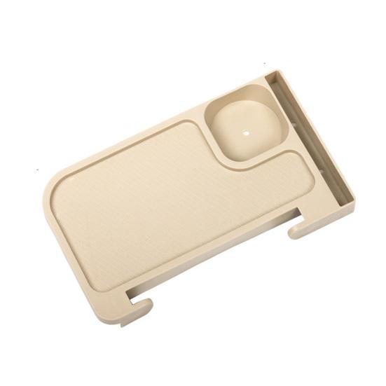 Campingstuhl-Regal mit Getränkehalter, Etagenbett, Nachttisch, Nachttisch, Outdoor-Snack-Organizer, Liegestuhl, Seitenablage, Camping-Zubehör khaki