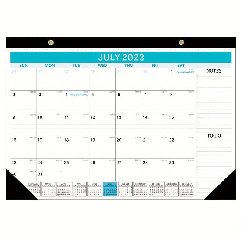 Tischkalender 2023, Juli 2023, Dezember 2024, 18 Monate, 17 x 12 Zoll großer Tischkalender/Wandkalender Pack of 1