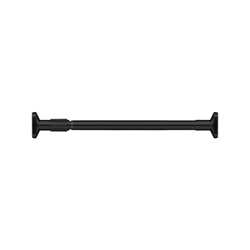 Edelstahl-Teleskop-Kleiderstange, stanzfreie Kleiderstange, Garderobe 50-80cm schwarz