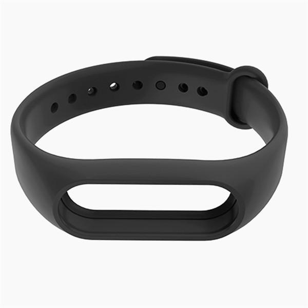 Für Xiaomi Mi Band 2 Soft TPE TPU Strap Gürtel Armband Armband Armband Ersatz as the picture schwarz