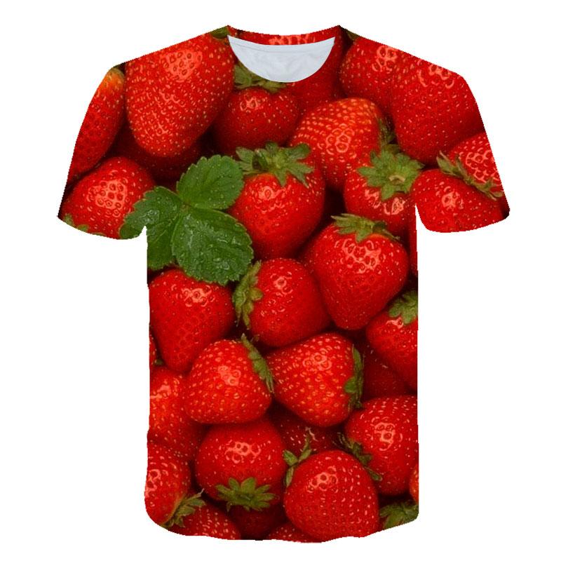 Sommer Obst Lebensmittel 3D Druck T-Shirts Mode Streetwear T-Shirts Männer Frau Kurzarm T-Shirts Übergroße Harajuku Kinder Top Kleidung 5XL