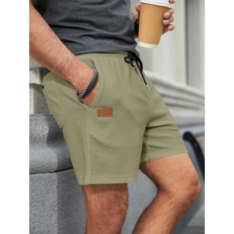 Sommer Herren Einfarbig Outdoor Sportshorts Atmungsaktiv Locker Fitness Trainingskurze Hosen Herren Jogginghosen XXXL grün