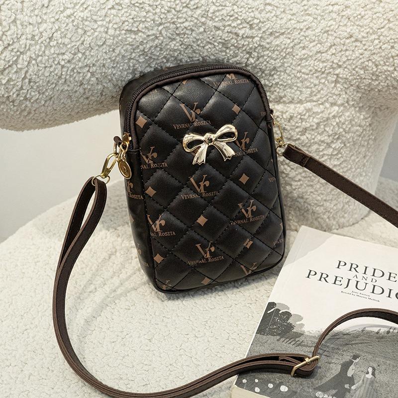 Vintage Umhängetasche Damentasche Advanced Sense Handytasche dunkelbraune