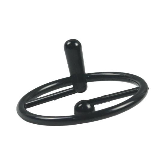 Detailliertes, neuartiges, robustes ABS-Übungsspielzeug zum Anfassen für die Schule, Fidget Spinner schwarz