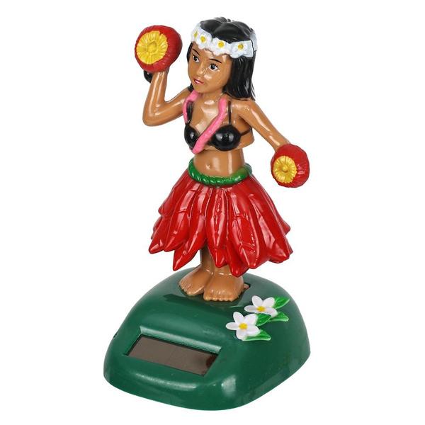 1 STÜCK Solar Kopfschütteln Schwingen Hawaii Mädchen Auto Dekoration Tanzende Puppe Auto Zubehör Solar Power Spielzeug Auto Ornament Auto-styling