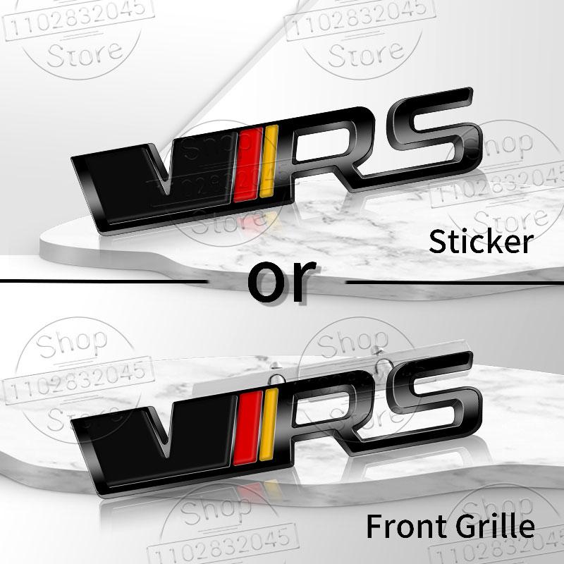 1 Stück Metall Autoaufkleber VRS Logo Für Octavia 2 3 Kamiq Kodiaq Karoq RS Superb Fabia Rapid Favorit VRS Emblem Abzeichen Zubehör Grille