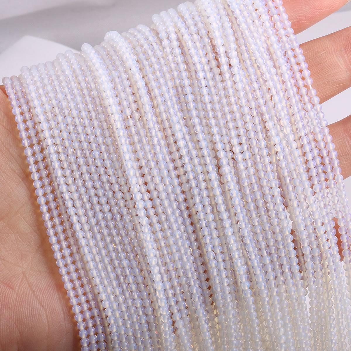 Regenbogen-Naturstein, lose runde Perlen, Edelstein-Anhänger für DIY-Halskette, Armband, Fußkettchen, Nähen, Basteln, Schmuckzubehör 4mm