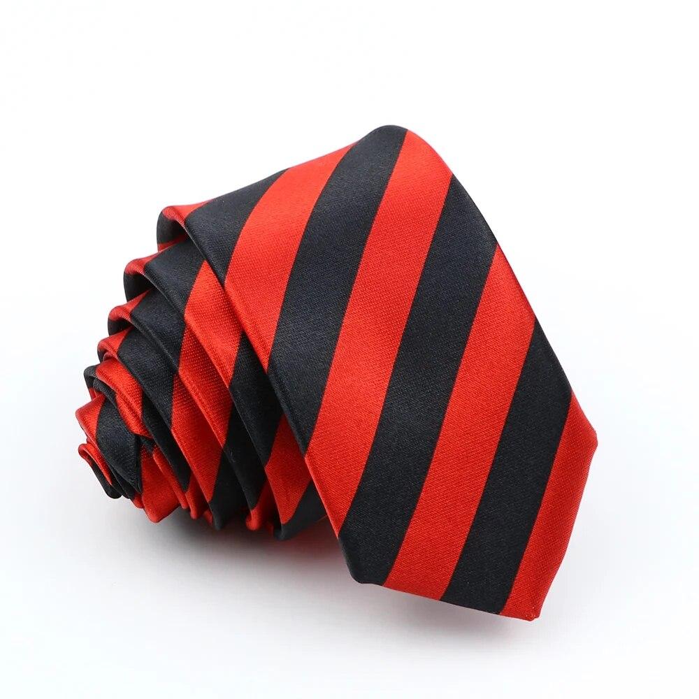 Herren-Krawatte, lässige Krawatte, dünn, schmal, kariert, gestreift, einfarbig, selbstfliege aus Seide, Krawatten, Hochzeitsfeier, Krawatte, Geschenk 18 red