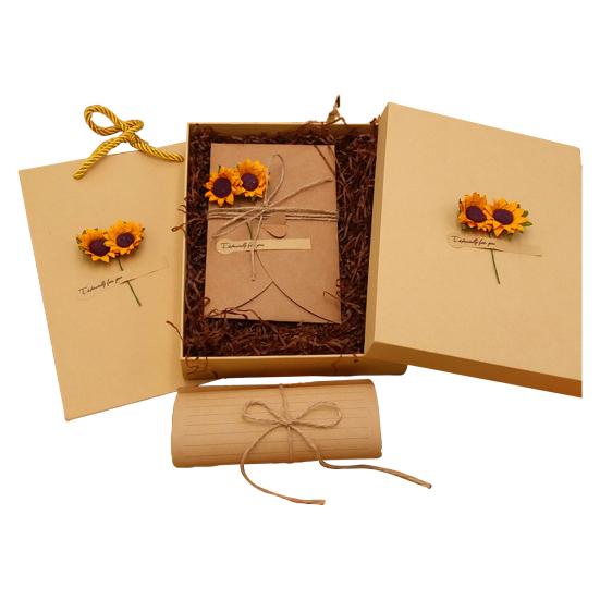 Briefumschlag-Set aus Briefpapier, romantischer Vintage-Stil mit Blumendekoration, klare Linie, glattes Schreiben, Briefumschläge B