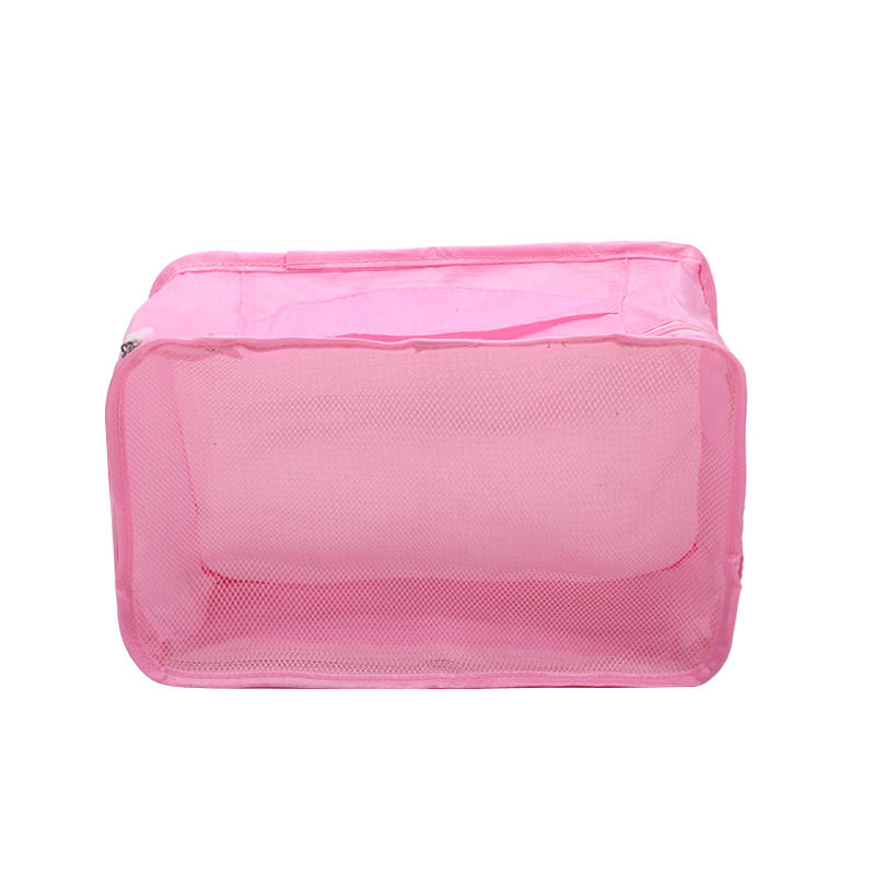 Reise-Organizer-Tasche, Reisetasche, Seesack, Aufbewahrungstasche, Reise-Aufbewahrungstaschen-Set, faltbare Kompressionstasche M rosa