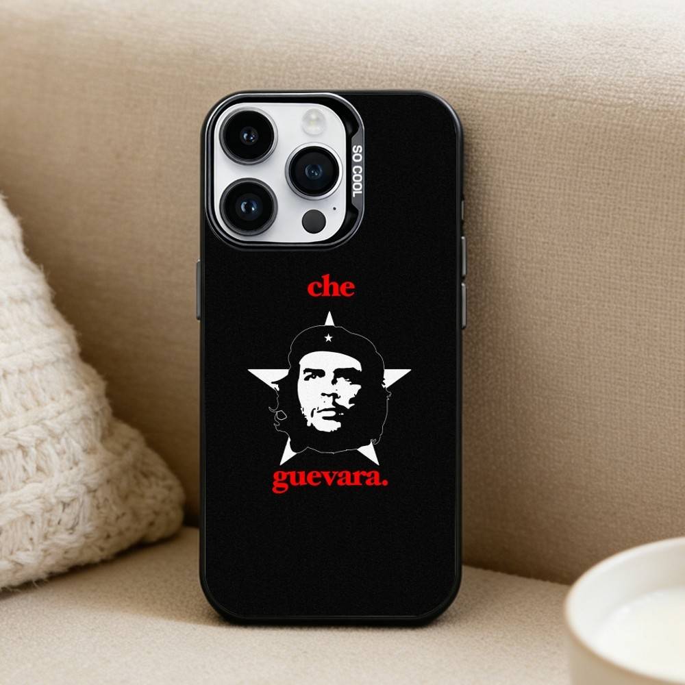 Che Guevara Handyhülle Für iPhone17, 16,15,14,13,12 Pro Max Schwarz Süßigkeit Matt Stoßfeste Hülle iPhone16pro