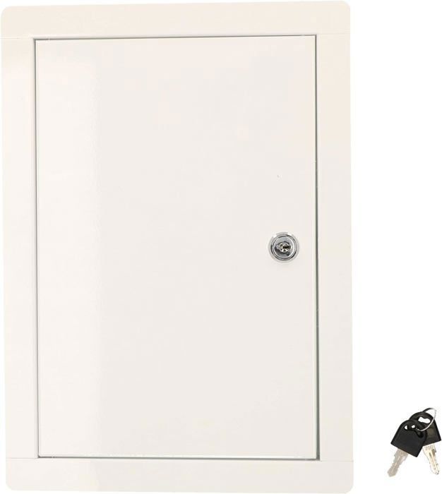 Revisionsklappe - KOTARBAU - 20 x 30 cm - Metall - Weiß - Mit Schlüsseln