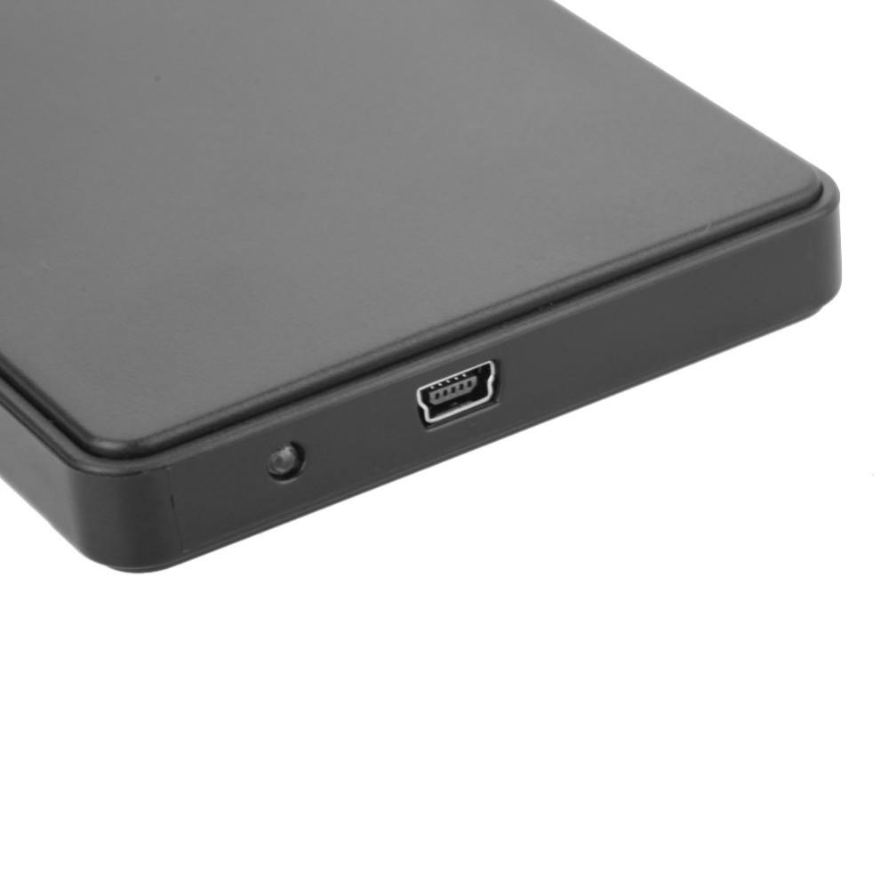 USB2.0 Tragbare Mobile HDD Externe Festplatte Gehäuse 2.5 (Nicht Inclube-Festplatte) schwarz