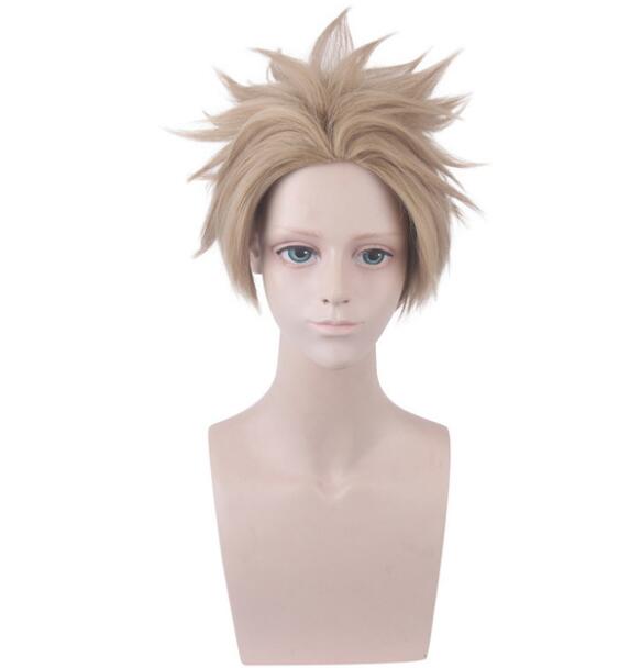 30 cm kurze Perücke My Hero Academia Nr. 2 Hero Hawkes Hawks Cosplay-Kostüm Boku no Hero Academia hitzebeständige Perücken aus Kunsthaar 30cm khaki