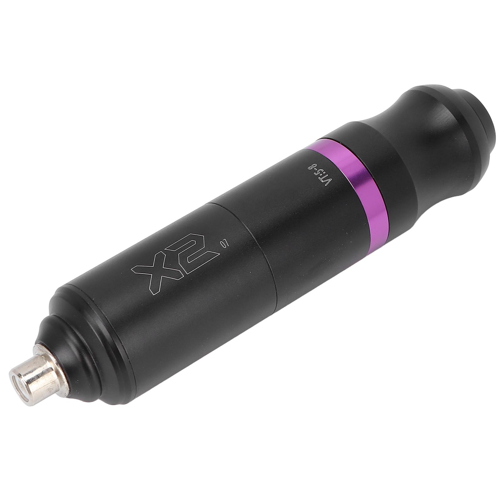 Professionelle Tattoo-Maschine Stift Aluminiumlegierung Tattoo-Kartuschennadelmaschine RCA-Schnittstelle Schwarz