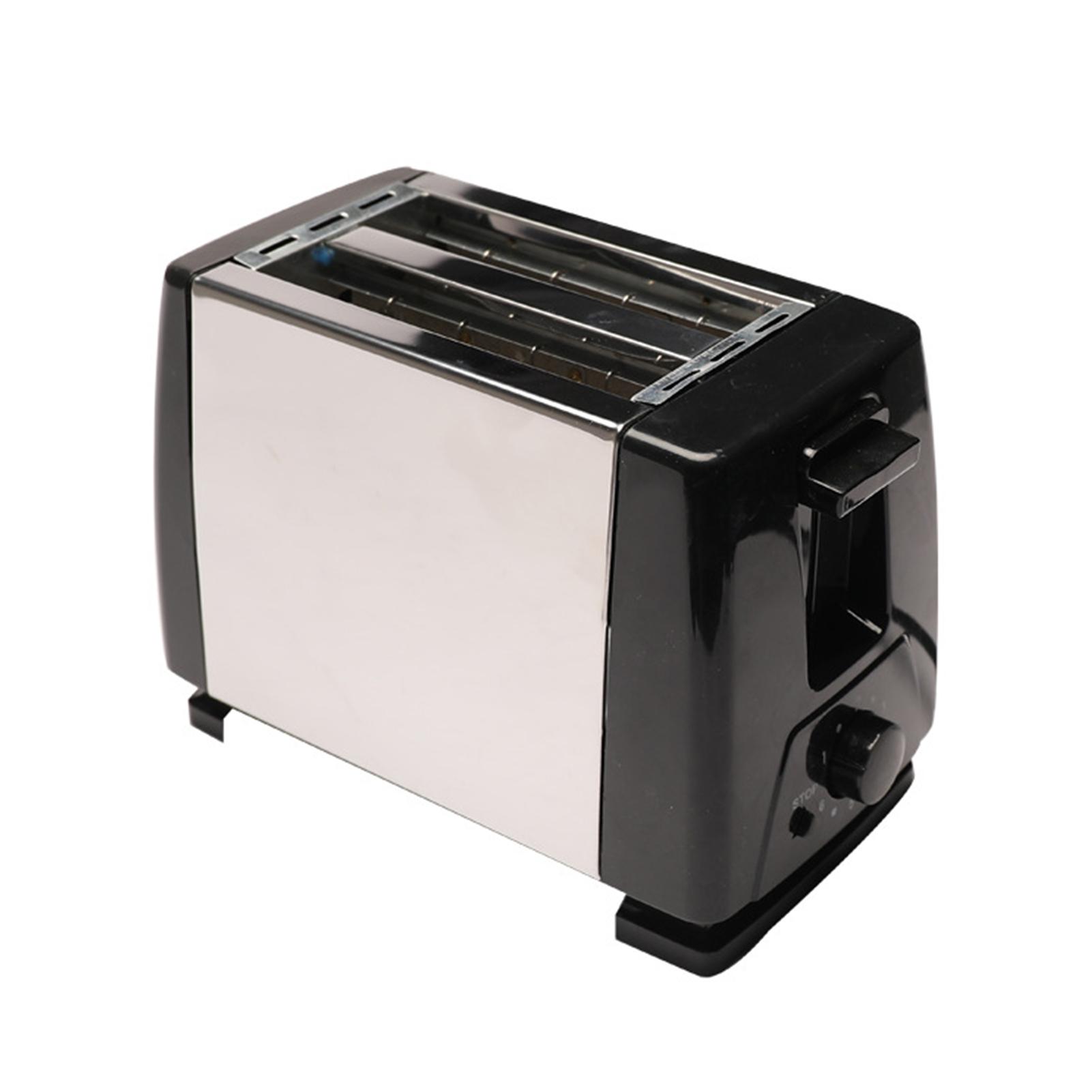 BH 002 Automatischer Toaster Multifunktional 2 Scheiben Toaster Heim Frühstücksmaschine AC 220V schwarz