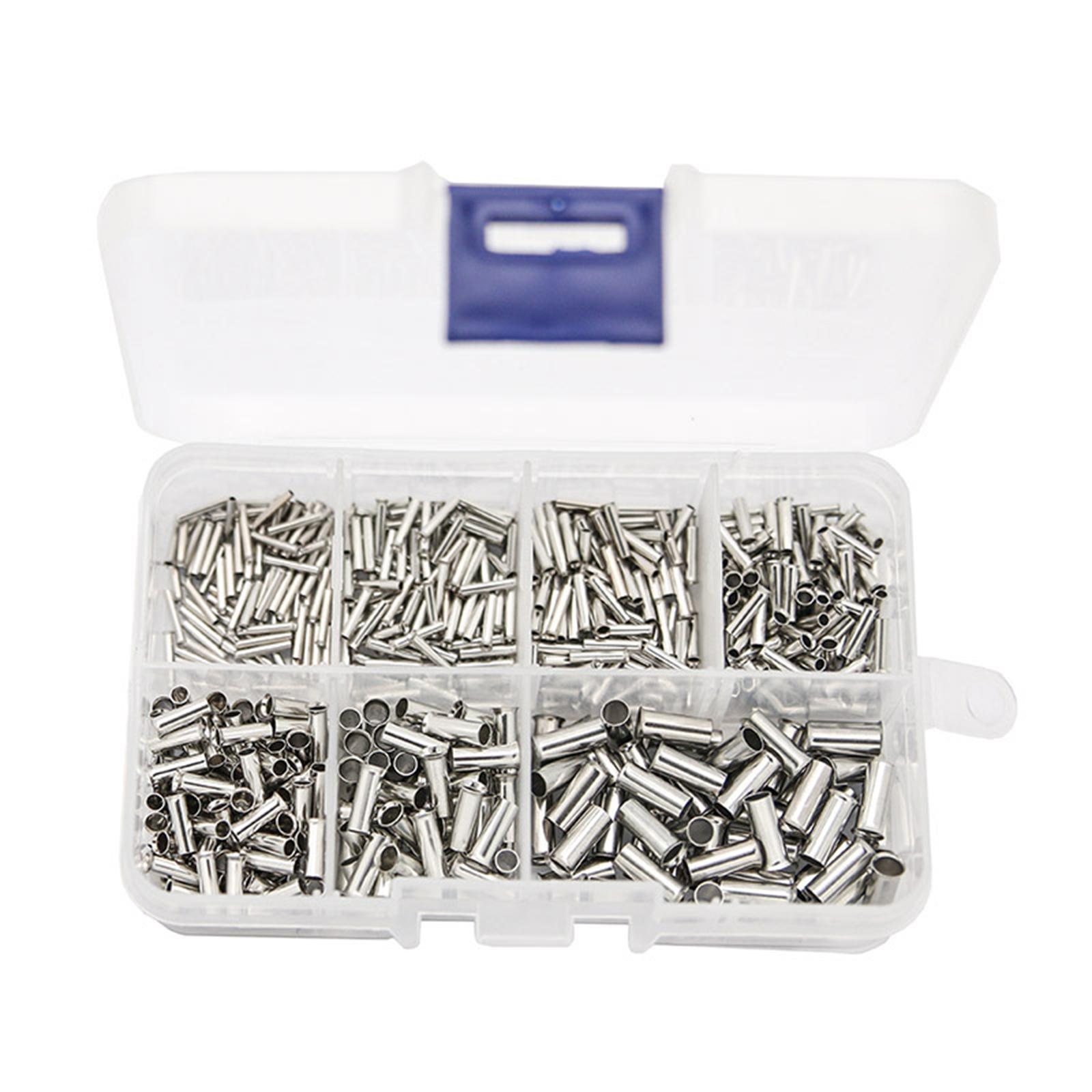 600 Stück/Satz Kabelendhülsen Set 5-6,0mm2 Kabelverbinder Set mit Aufbewahrung Drahtverbinder Set für Elektrische Spleißung
