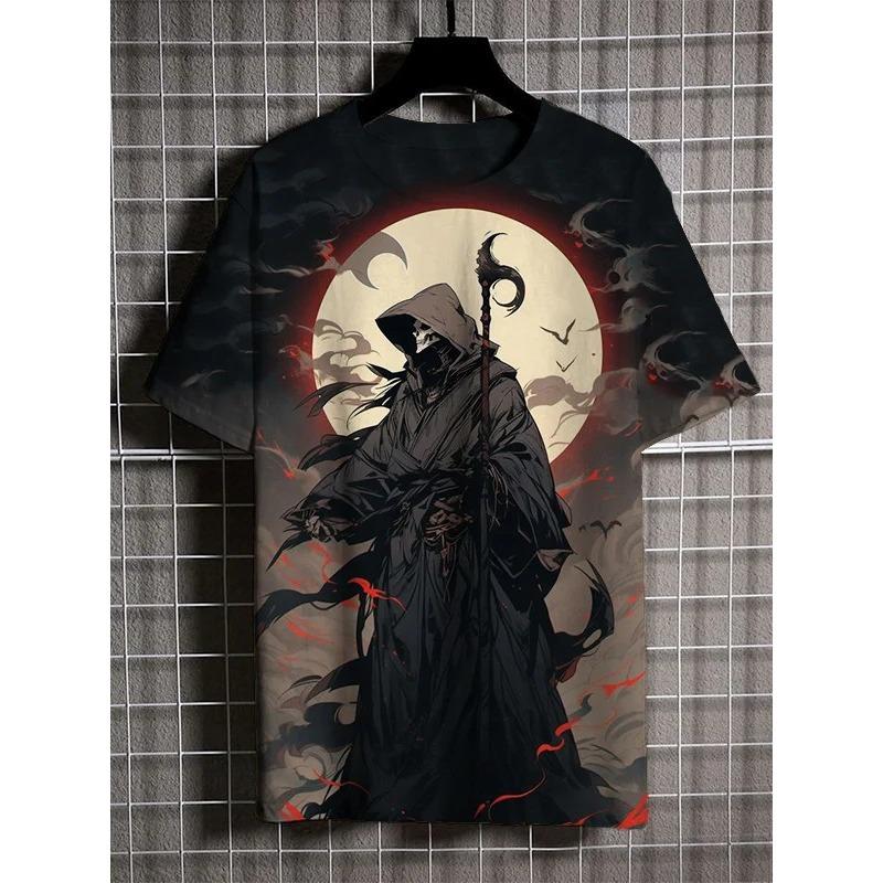 Herren Bedruckte T-Shirts Kurzärmelige T-Shirts 3D-Druck O-Ausschnitt Shirts Party Sommer Lässig Herrenbekleidung Outdoor Pullover S