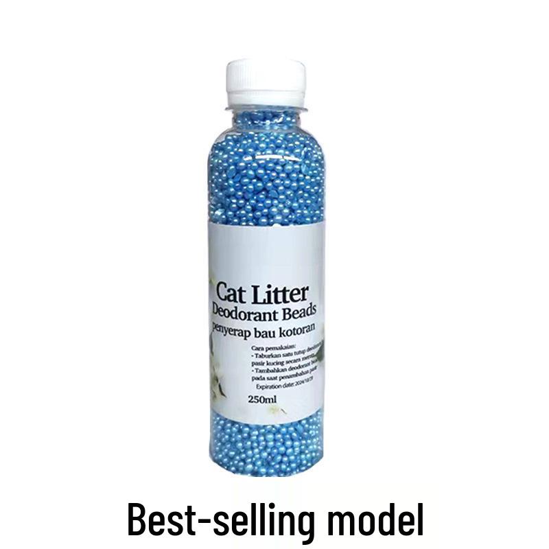 Tiergeruchsneutralisierende Perlen für Katzentoilette - Staubfreie, spülbare Geruchsentfernungs-Pellets