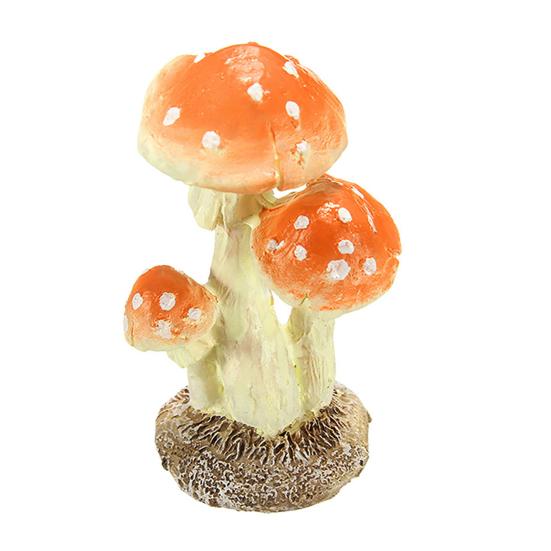 Realistischer Pilz-Fliegenpilz, Miniatur-Ornament, Feengarten-Terrarium, Puppenhaus-Dekoration für Bonsai-Terrarien